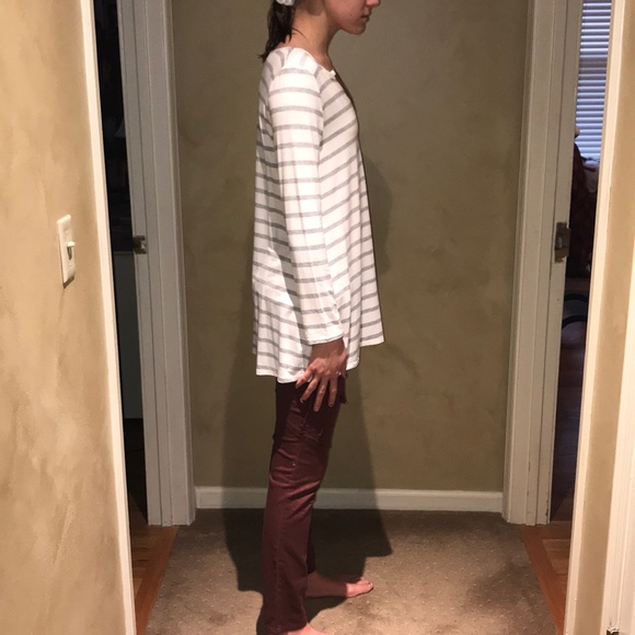 Grey beyond basic striped tunic - Picture 3 of 6